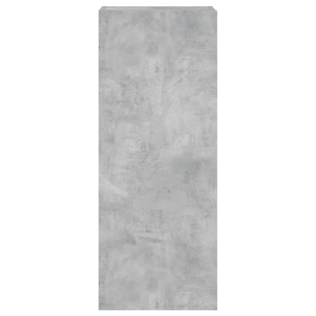 Mobile TV multimediale mensola TV credenza TV montaggio a parete adatto per sala da pranzo soggiorno camera da letto 40,5 x 30 x 102 cm legno ingegnerizzato grigio 02_0027778