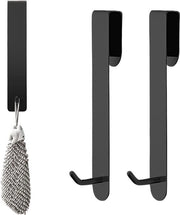 Hanger per doccia - Acciaio inossidabile e Nero - 2 pezzi .