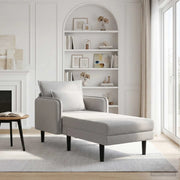 Chaise longue oversize Grigio Chiaro Bouclé 42048053