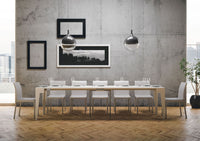 Consolle Allungabile 90-302x42x77 cm in Nobilitato Bianco