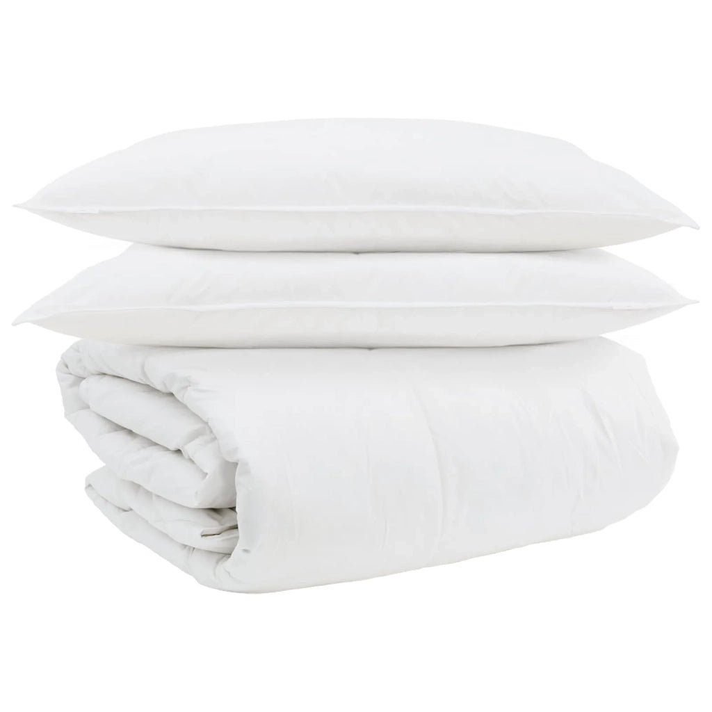 Set di Piumoni con cuscino 3 pcs Bianco Piuma d'anatra 3377110