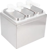 Dispensatore per Insalata - Quantità Razionale Corrosione Resistente - Stazione per Insalata Jam - Cucina (3 Pompe)