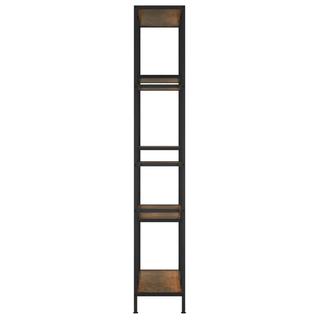 Scaffale per Libri 80x30x180 cm Acciaio e Legno Multistrato 336360