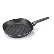 Moneta 0005551428 Recy Bistecchiera 28x28 cm in Alluminio 100% Riciclato da 52 Lattine Fondo Net Induction per Tutti i Fuochi incluso Induzione Rivestimento Protection Base Antiaderente colore Nero
