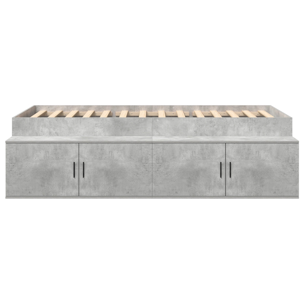 Rete letto Grigio cemento 75x190 cm
