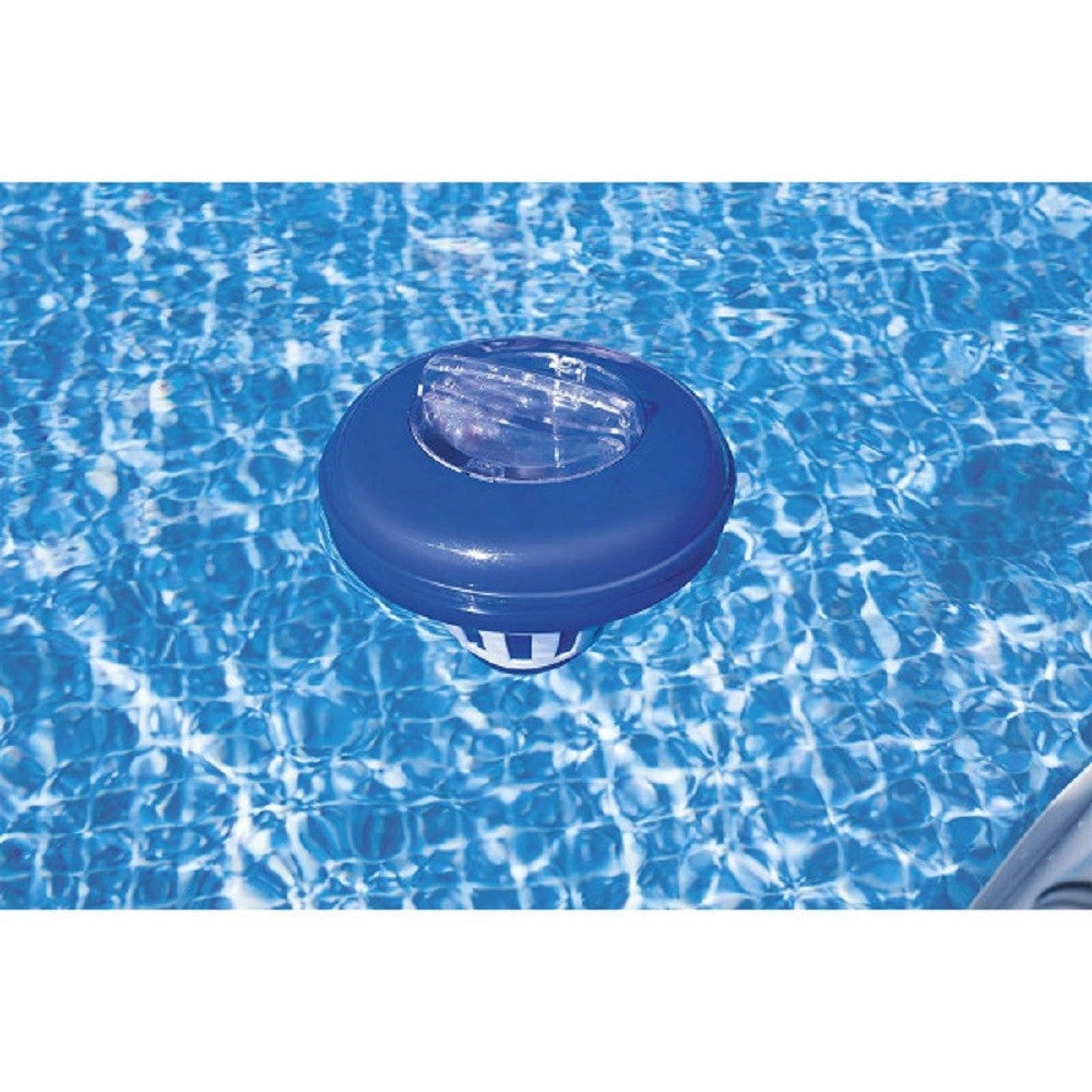 Trade Shop - Dispenser Galleggiante Cloro Medio 16,5 Cm Per Pastiglie Dm 7,5 Cm Piscine 58071 -