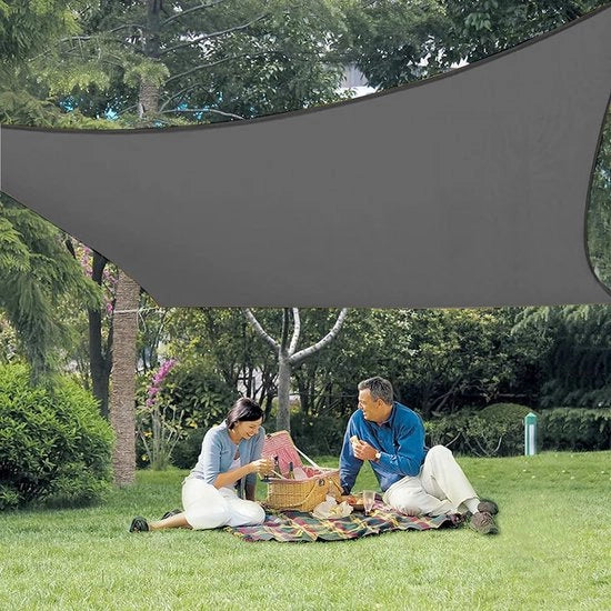 Ombrellone rettangolare, protezione UV, impermeabile, per giardino o terrazza esterna, 2 x 3 m