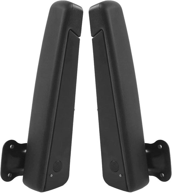 Sostegno regolabile del braccio - Assorbimento shock - Spongia PU nera - 2 pezzi - sinistro destro - per barche per auto.