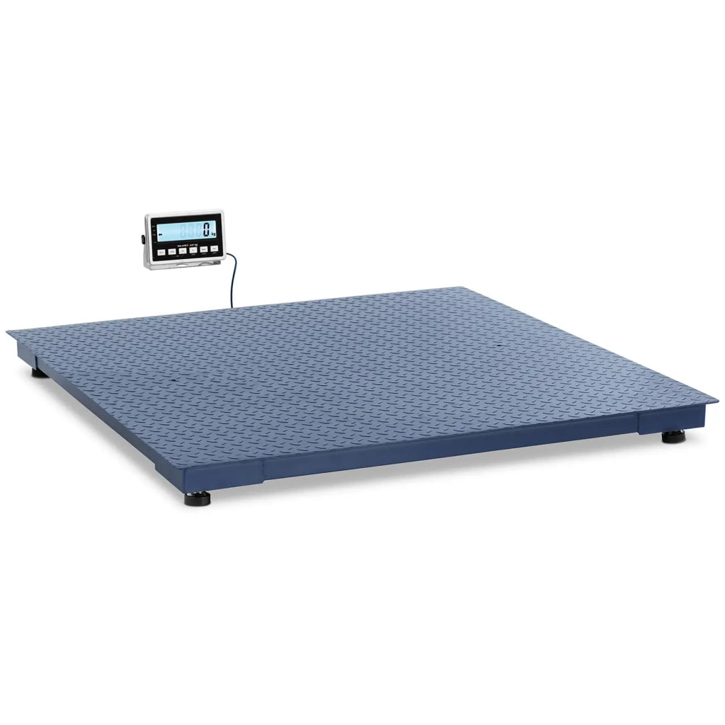 Bilancia da pavimento 3000 kg / 1 kg 150 x 150 cm con display LCD acciaio inox 14_0008317