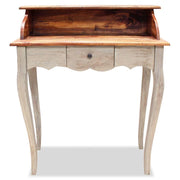 Scrivania tavolo mobile da lavoro per computer legno massello di recupero 80 x 40 x 92 cm 0502097