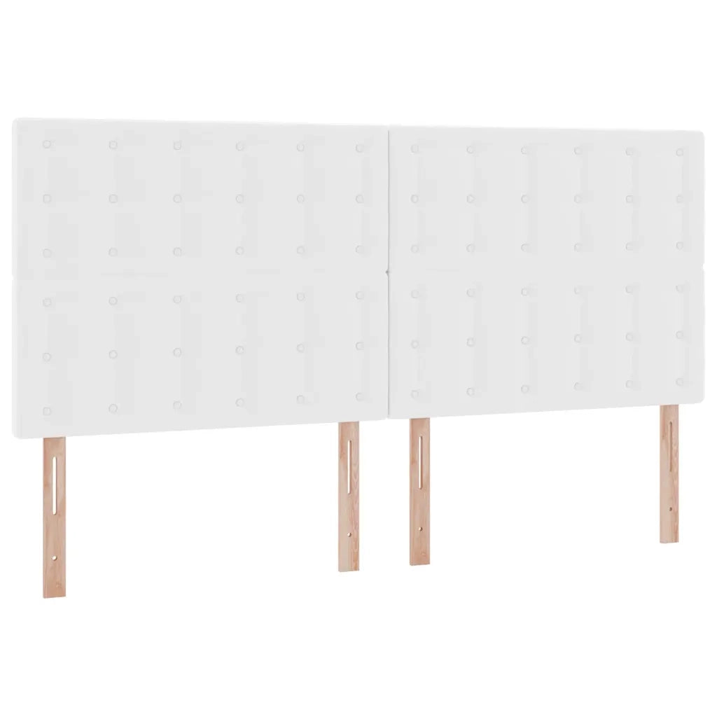 Letto con Contenitore Bianco Puro 200 x 200 cm Pelle Sintetica 3371682