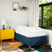 Giroletto senza Materasso Blu 100x200 cm in Tessuto