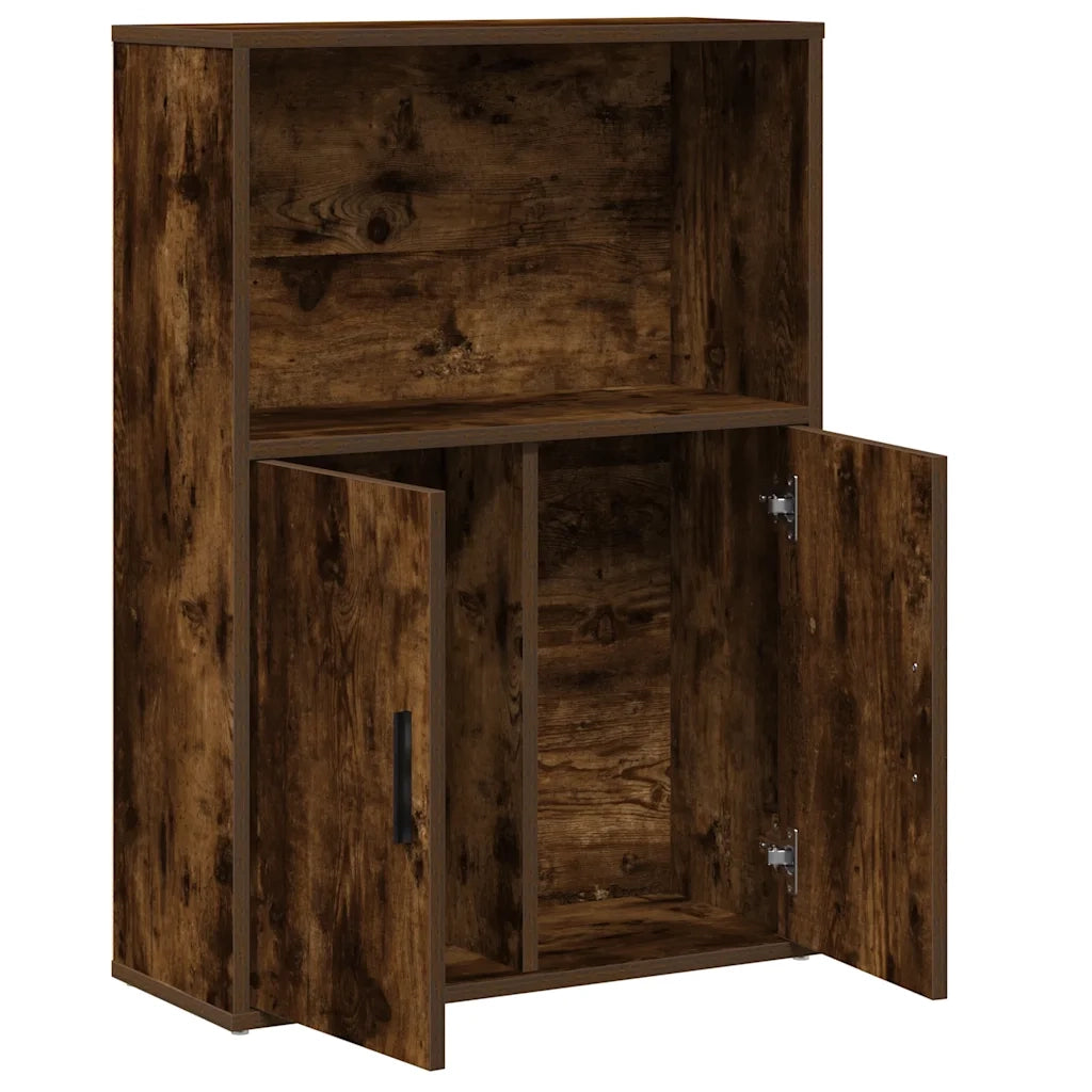 Libreria Rovere Fumo 60x24x85 cm in Truciolato 860413
