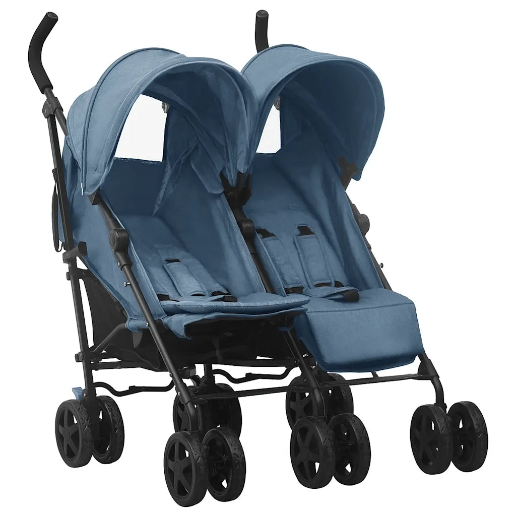 Passeggino Gemellare Blu Marino in Acciaio 10238