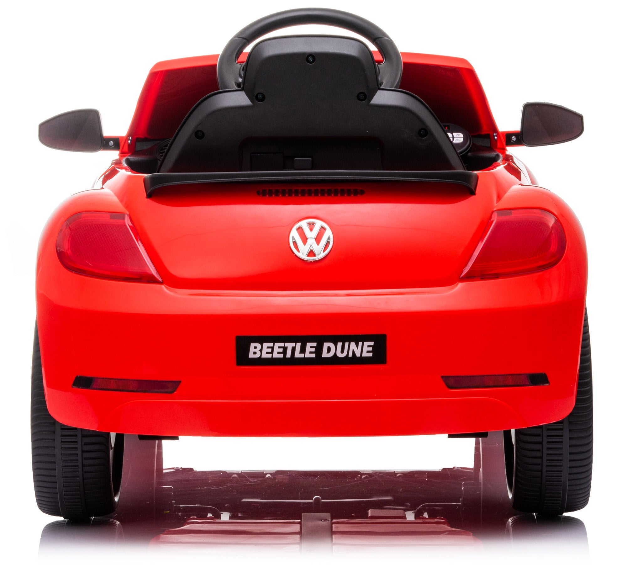 Macchina Elettrica per Bambini 12V con Licenza Volkswagen Maggiolino Beetle Small Rossa