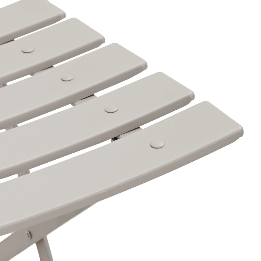 Sedia da giardino pieghevole  2 pezzi Beige Acciaio