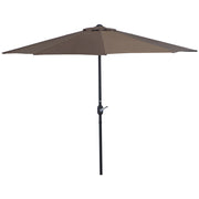 Parasole da balcone 2.7x1.4m ¨C zephmum ¨C grigio poliestere apertura manovella