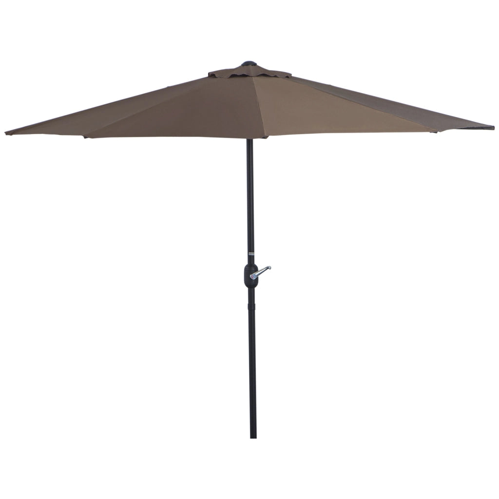 Parasole da balcone 2.7x1.4m ¨C zephmum ¨C grigio poliestere apertura manovella