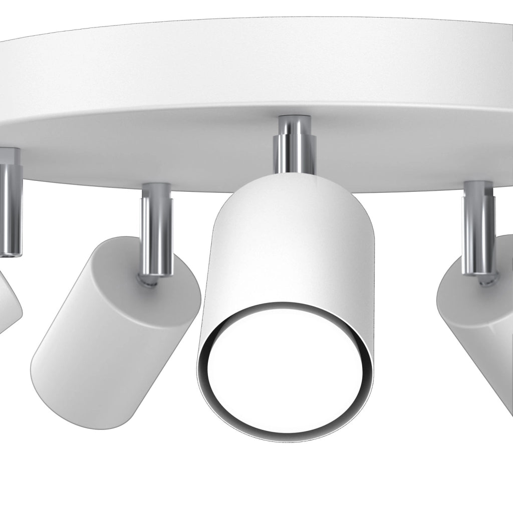 Plafoniera Fun Luminex bianca 5xGU10 orientabile