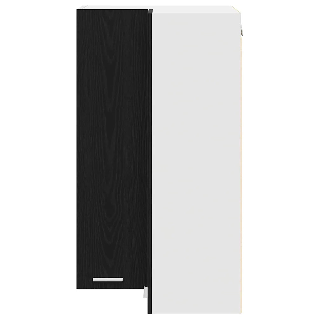 Armadio pensile con porta Rovere Nero e Bianco 57 x 57 x 100 cm 884371