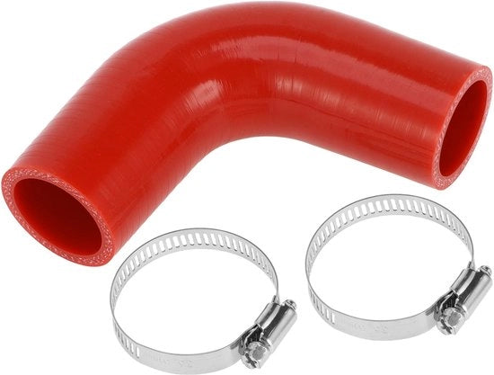 Silicona Slang Rotta - 35mm Diametro Interno - 90mm Lunghezza - 90 Gradi - Tessuto a Doppia Lama - Resistente a Temperature Elevate - Slang di Raffreddamento