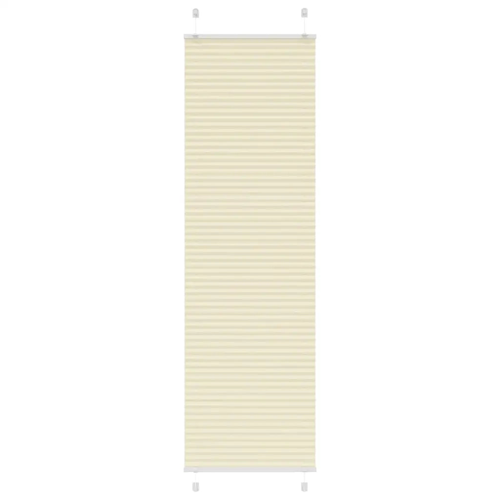 Tenda Plissettata Crema 65x200 cm Larghezza Tessuto 64,4 cm