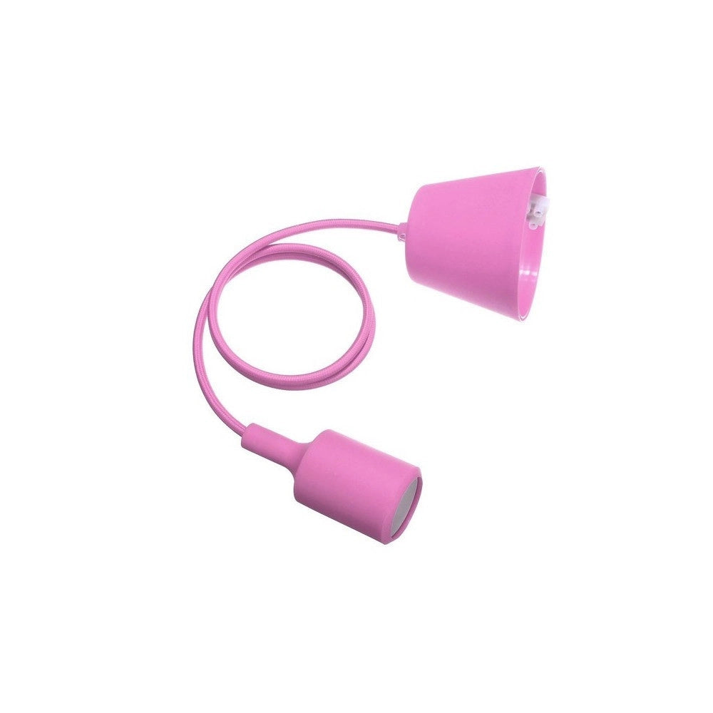 Trade Shop - Pendente A Soffitto Lampadario Lampada Moderno Cavo In Tessuto 1m Colore -