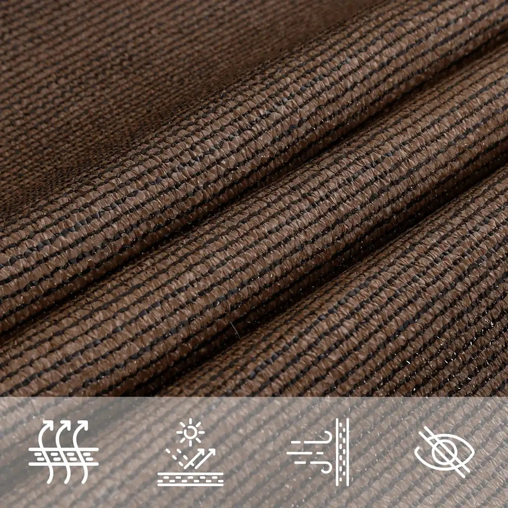 Vela Parasole 160 g/mÂ² Marrone 3/4x3 m in HDPE cod mxl 18946