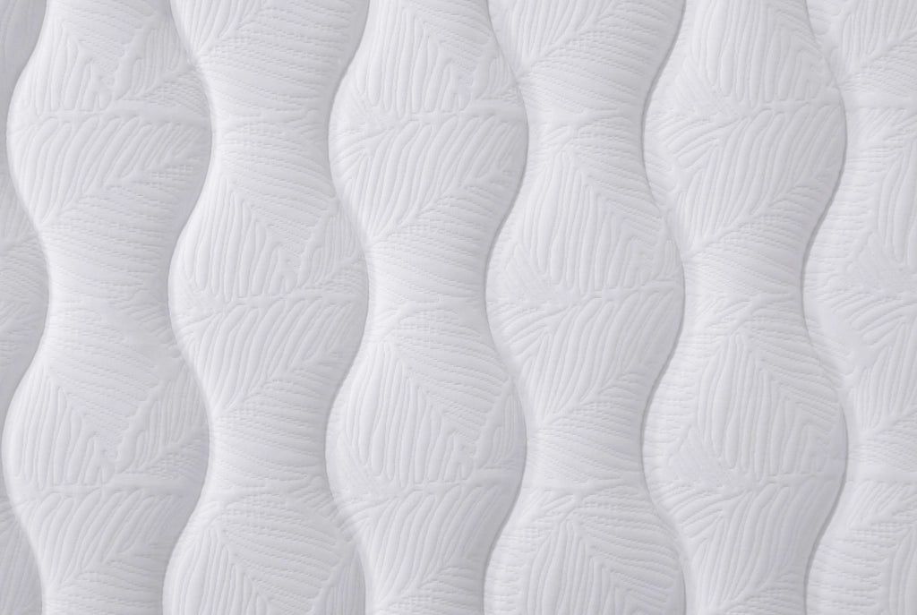 Materasso a molle 90x200 cm spesso 20 cm ergonomico in tessuto e metallo; bianco