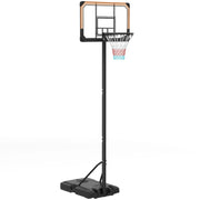 Canestro da Basket Regolabile in Altezza ¨C zephmum ¨C Grigio 182-213 cm