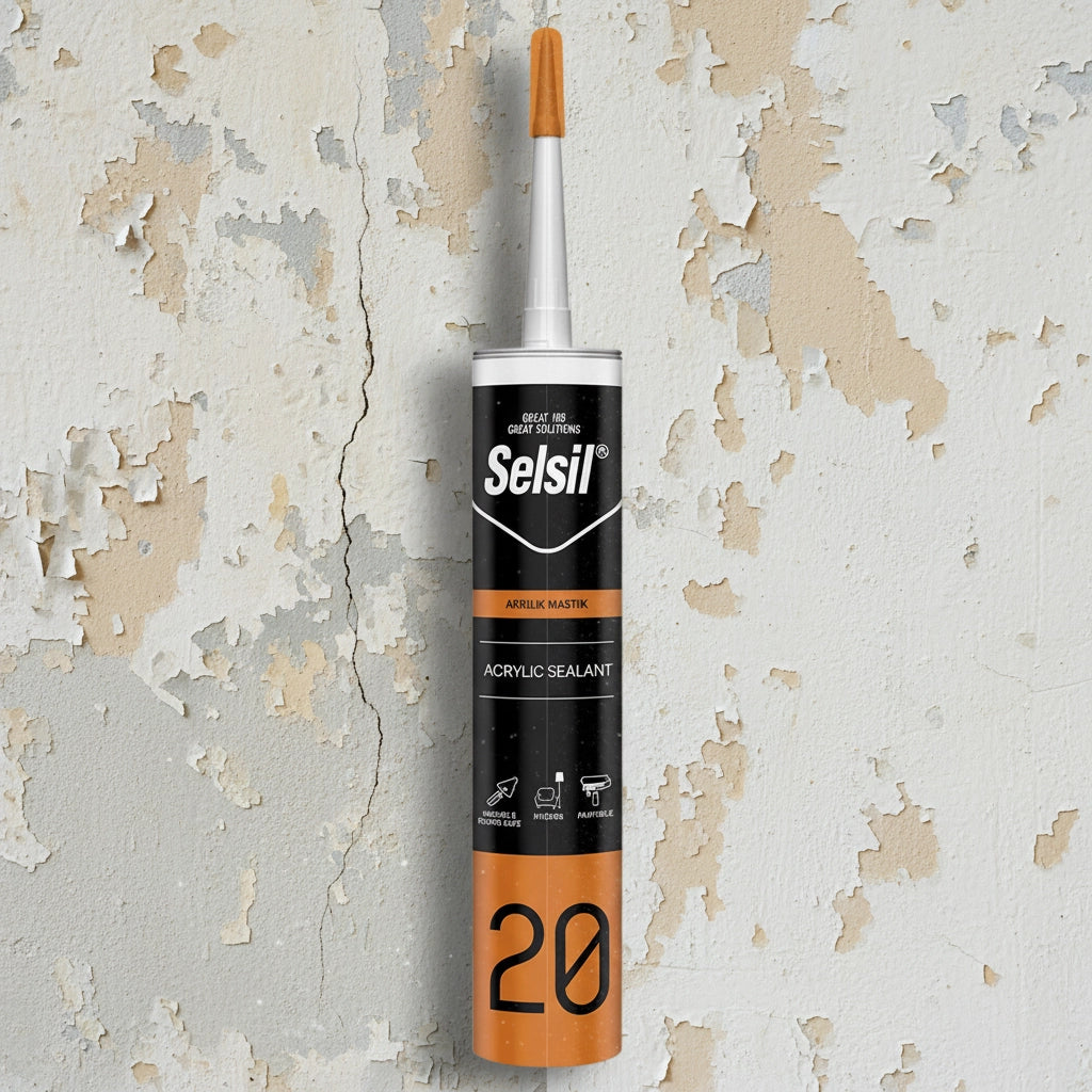 Kit 25 pezzi silicone acrilico verniciabile bianco impermeabilizzante 310 ml