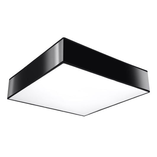 Lampada da soffitto Horus arancione spagnolo 4x E27 LED Max 15W PVC nero quadrato