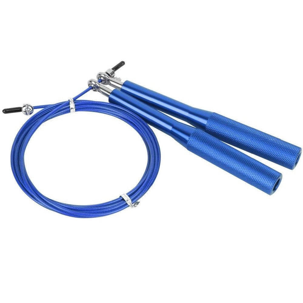 Trade Shop - Corda Per Saltare 3 Mt Pvc Lega Di Allumino Antiscivolo Portatile Per Fitness -