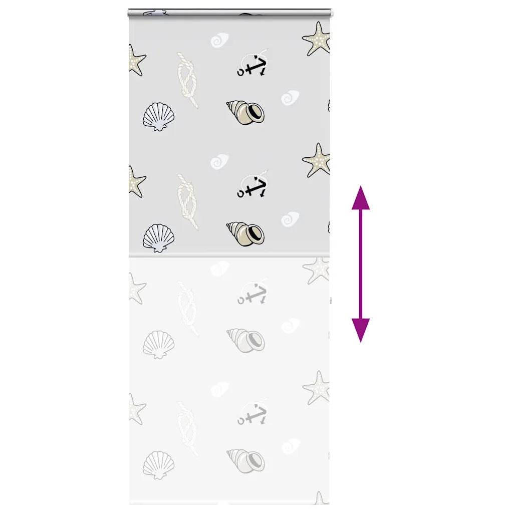 vidaXL Tenda a Rullo Doccia Cassonetto 110x240 cm Larghezza Tessuto