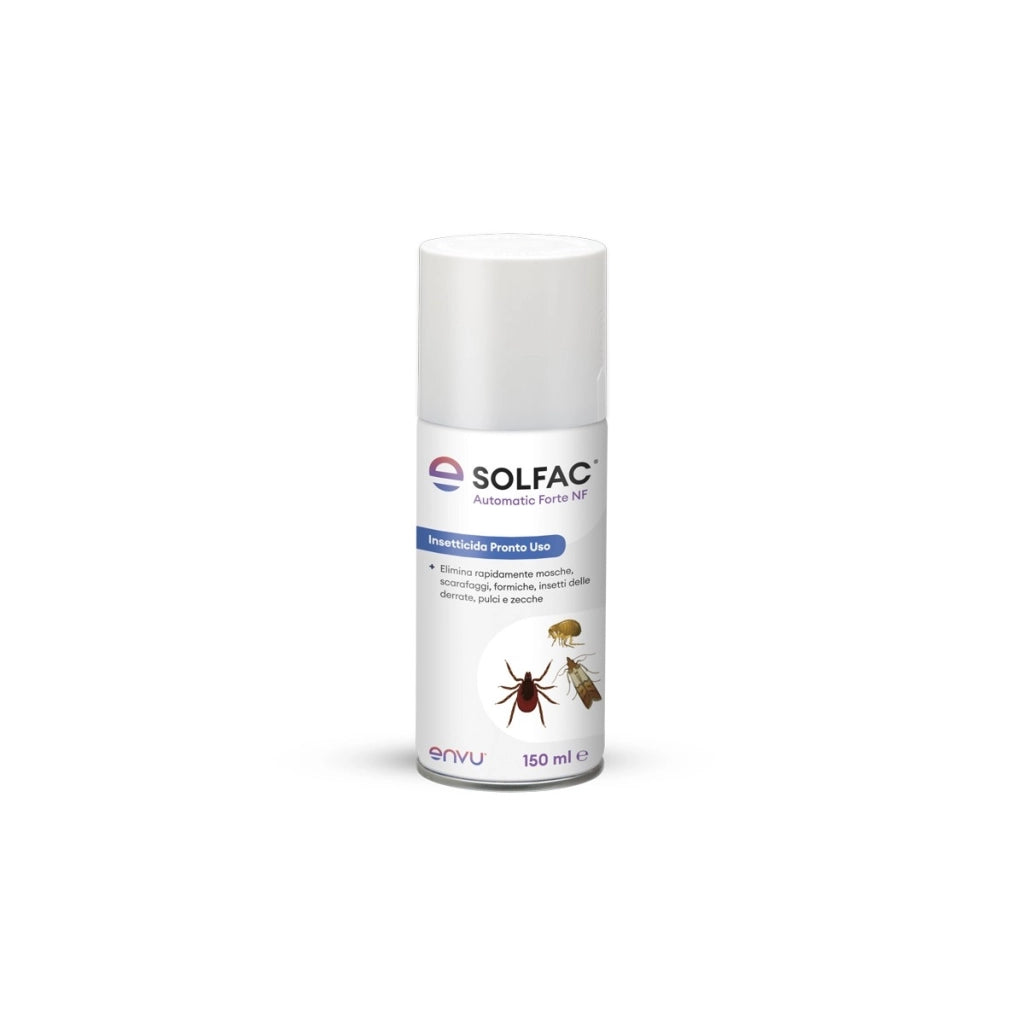 Envu Solfac Automatic NF Insetticida Acaricida a Svuotamento Automatico Contro Insetti Striscianti e Volanti 150 ml