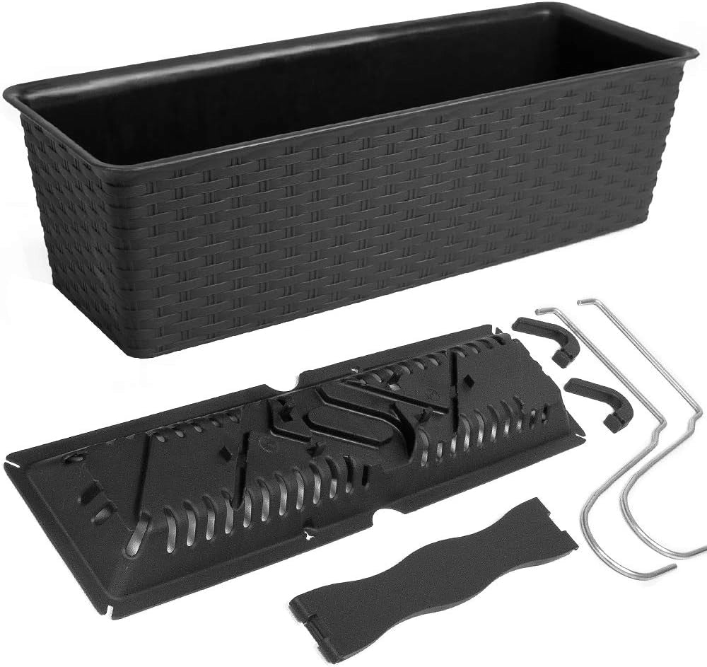 Fioriera Ratolla 49/39 cm - 12/6 l per giardino, balcone, casa, fiori, piante