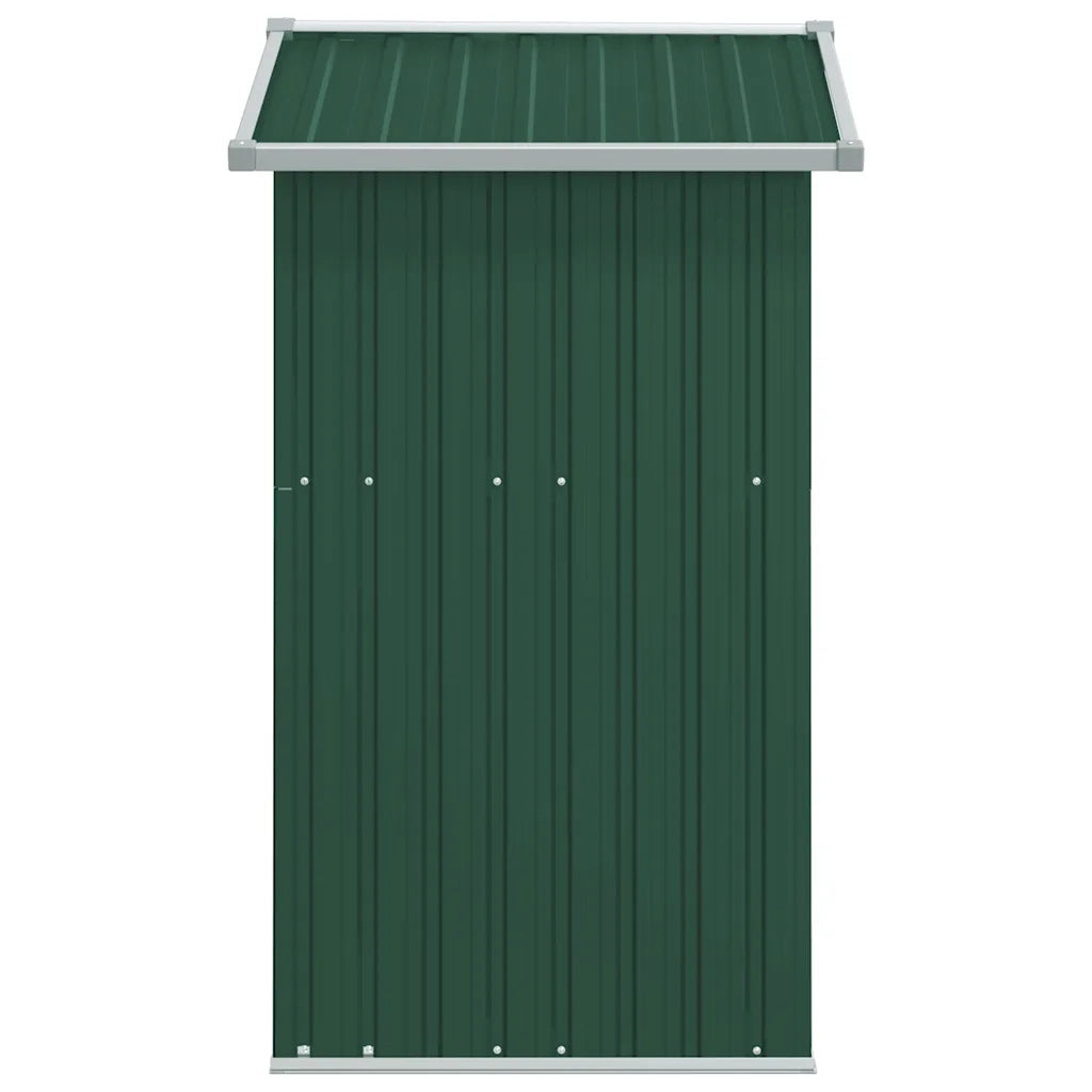 Capanno da Giardino Verde 126x97,5x177 cm Acciaio Zincato