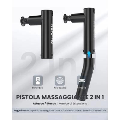 Renpho extend massage gun c004 black schwarz peu-r-c004-bk peurc004bk (peu-r-c004-bk) - 166668