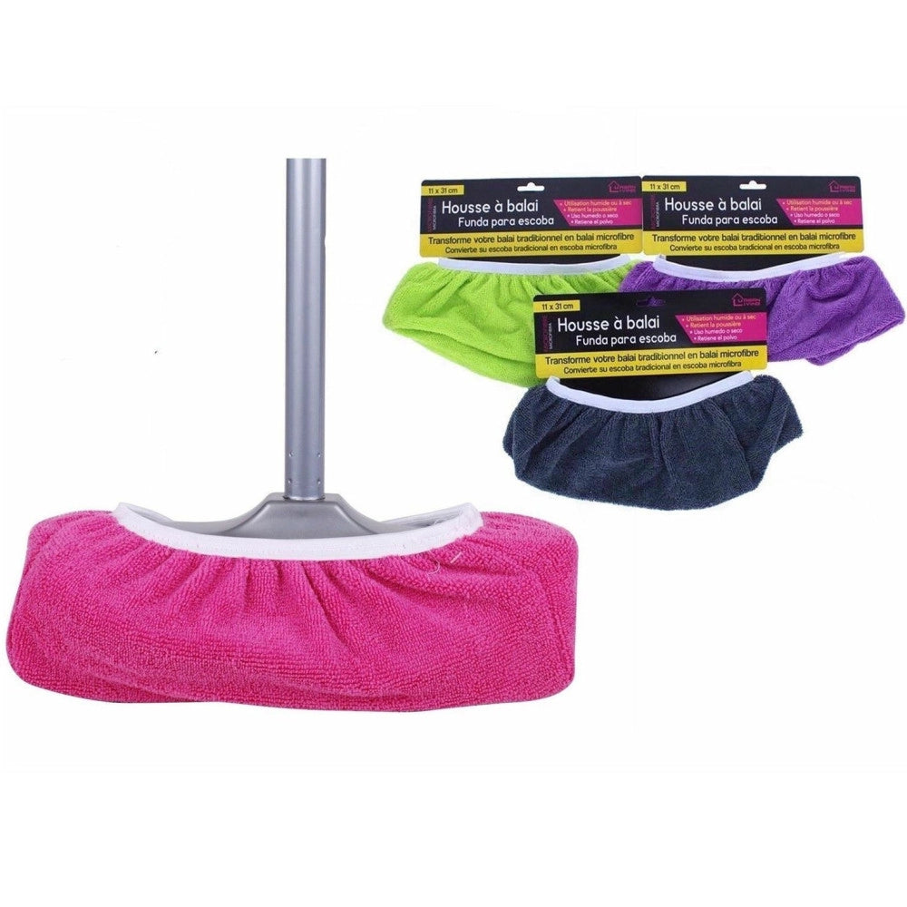Trade Shop - Ricambio Per Scopa Mop Panno In Microfibra Cover Copertura 15x30cm Pulizia Casa -