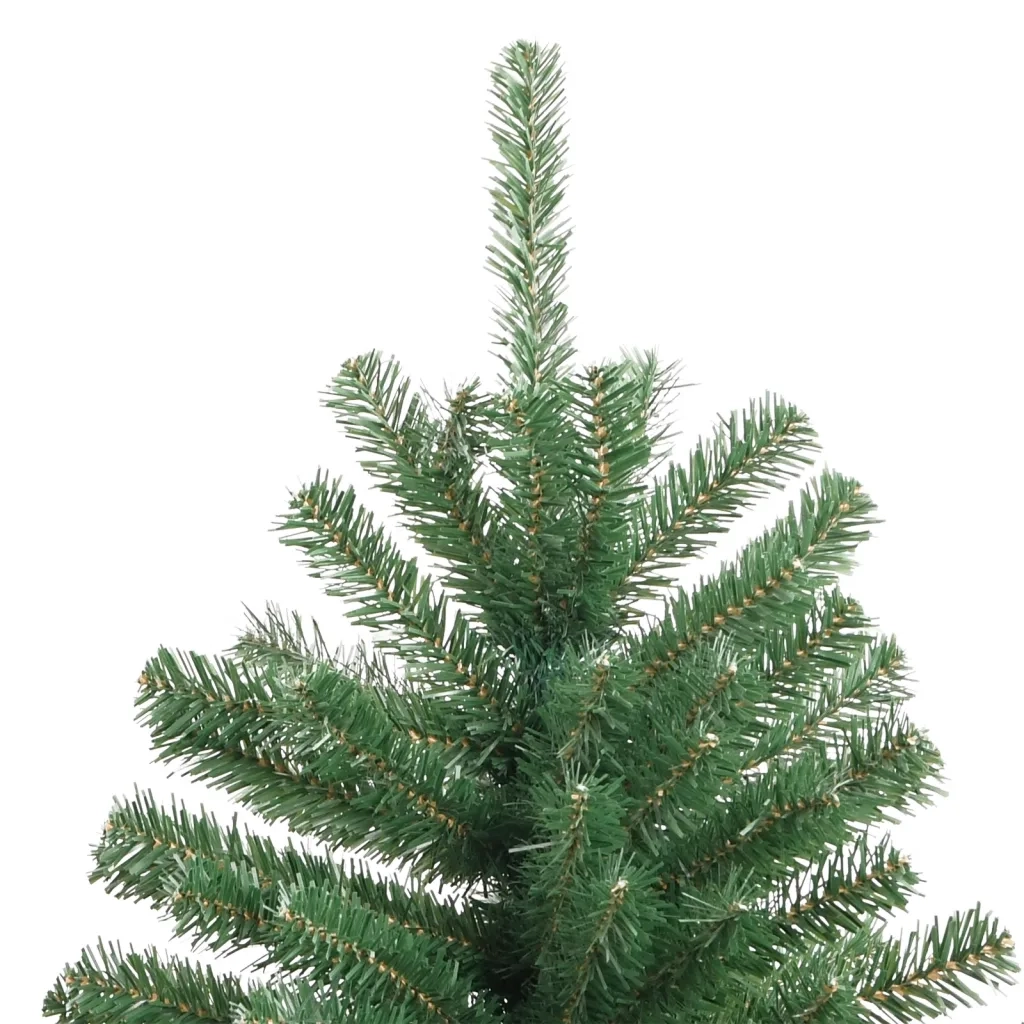 Albero di Natale Artificiale Incernierato con Base Verde 120 cm