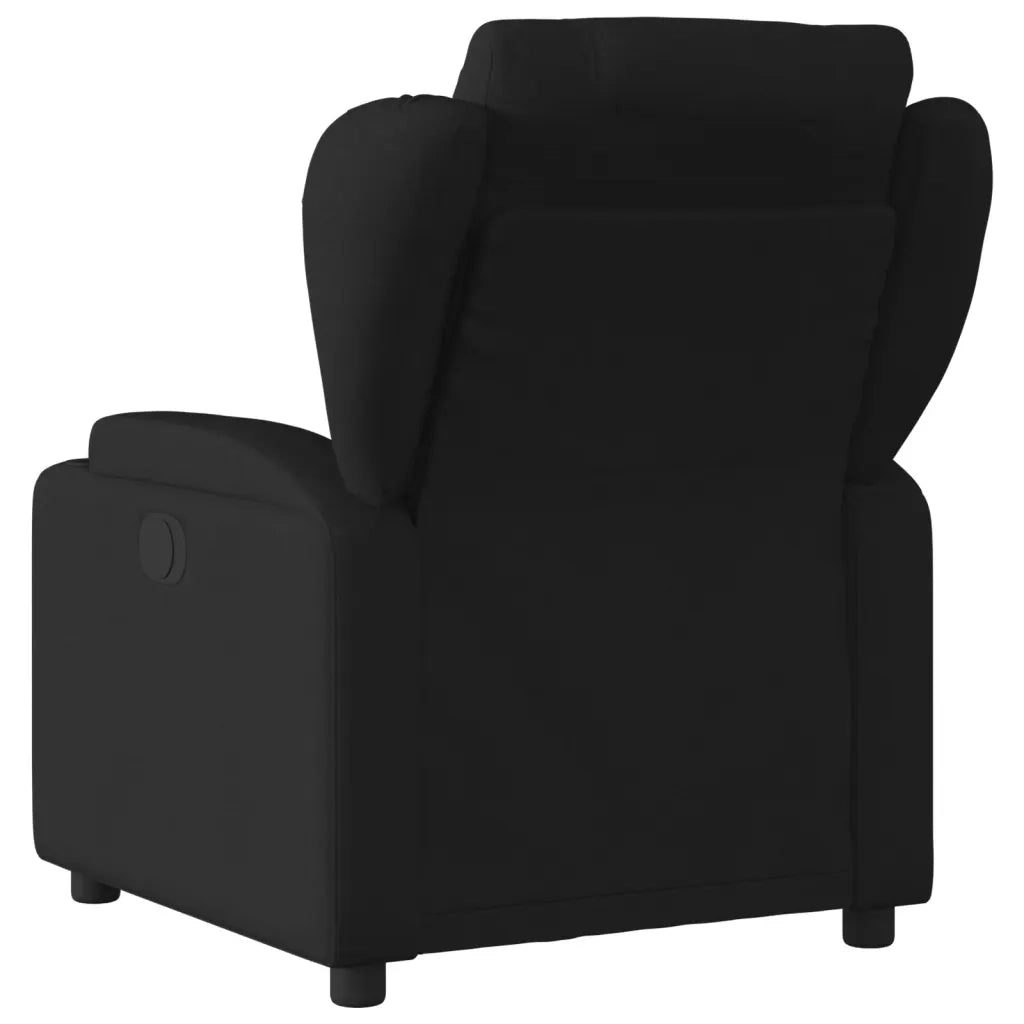 Divano Sedia-Poltrona Reclinabile in Tessuto Nero 867090