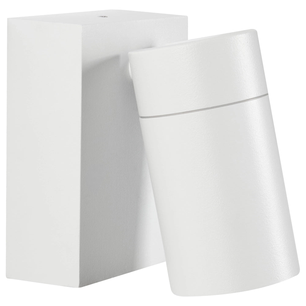 Set di 2 lampade da parete per esterni alluminio bianco illuminazione moderna per esterni, alluminio