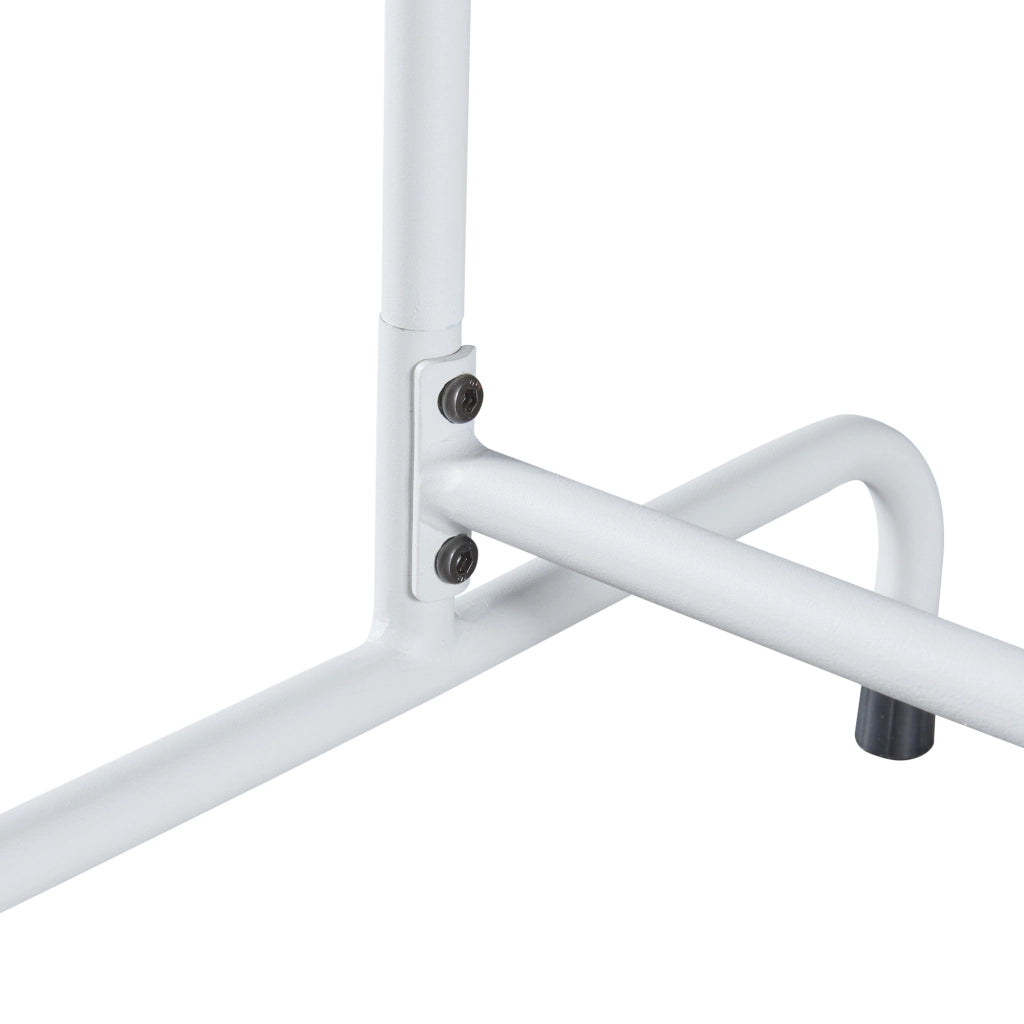 Stand Appendiabiti 'Haderup' in Metallo - Porta Abiti da Terra per Ingresso - Bianco [en.casa]