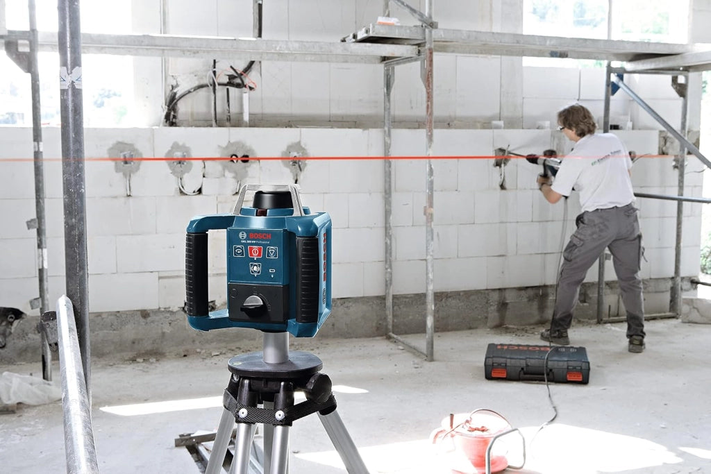 Bosch Professional Livella Laser Rotante GRL 300 HV (Laser Rosso, Ricevitore Laser LR 1, Raggio D'Azione: Fino A 300 m (Diametro), In Valigetta)