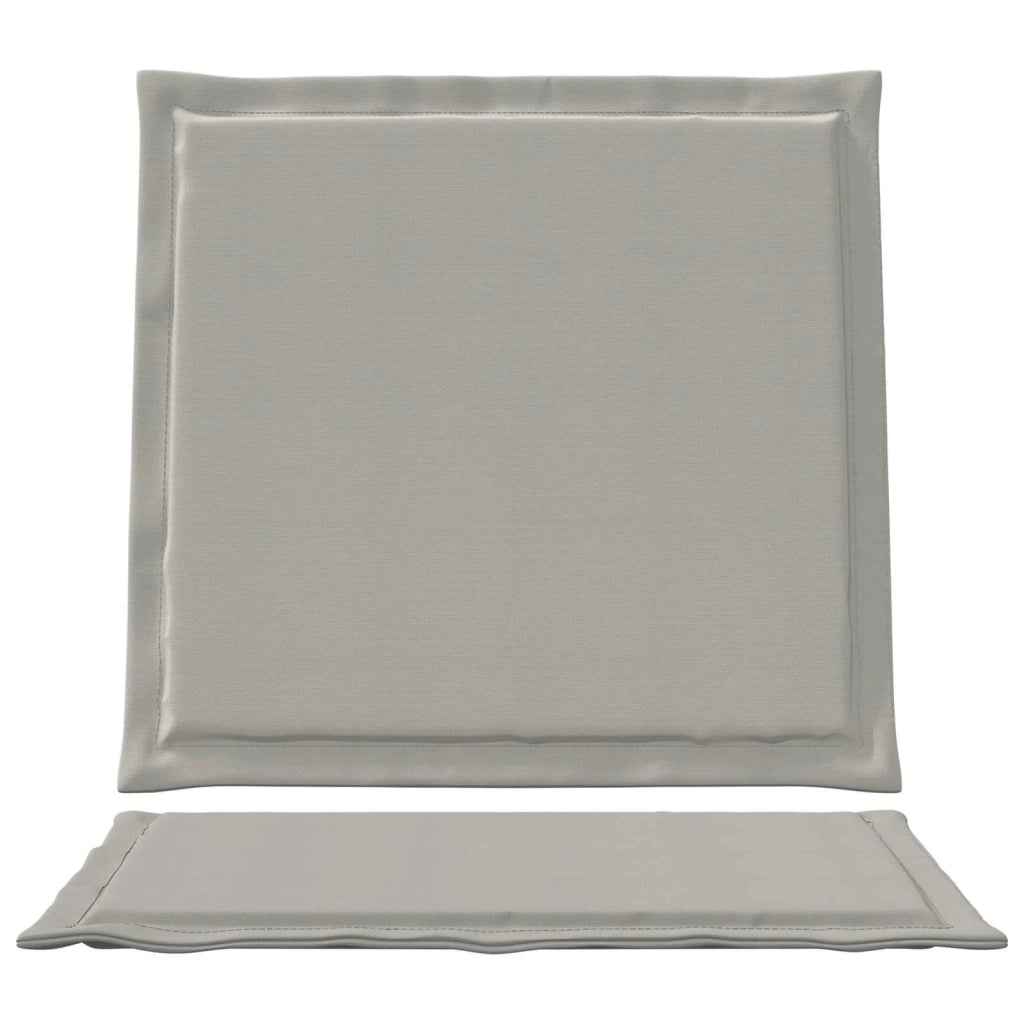 Cuscini per Seduta e Schienale 2 pcs Grigio Chiaro
