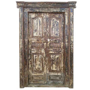 Porta artigianale in legno marrone 143x26x237h cm