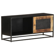 Mobile TV multimediale scaffale TV mobile TV sala da pranzo soggiorno camera da letto 90 x 30 x 40 cm legno di mango marrone grezzo 02_0026329