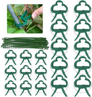 Supporti per piante in plastica rigida 90 pezzi - Aiuto alla crescita per pomodori/zucche - Supporti stabili per piante - Riciclabili - Materiale di alta qualità in plastica - Flessibili e resistenti - Aiuto per piante