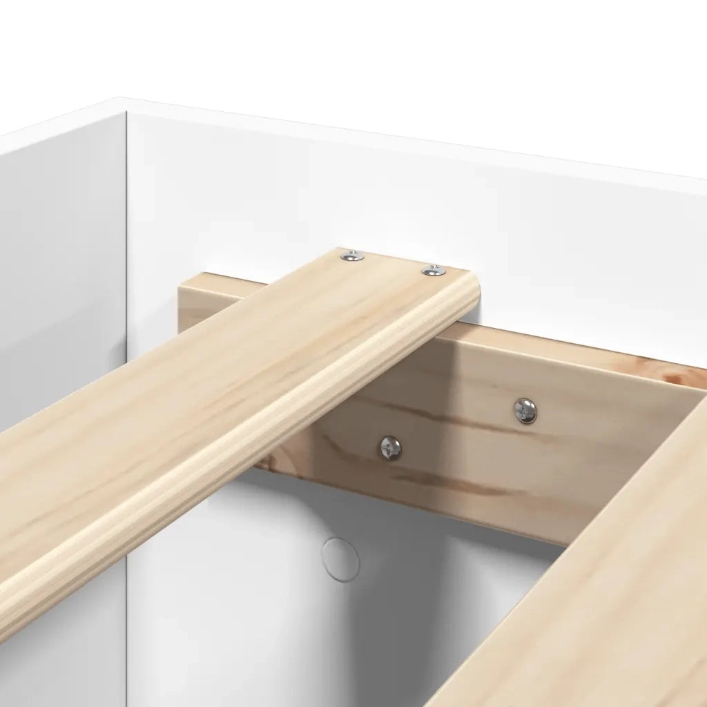 Giroletto senza Materasso Bianco 180x200 cm Legno Multistrato 3295450