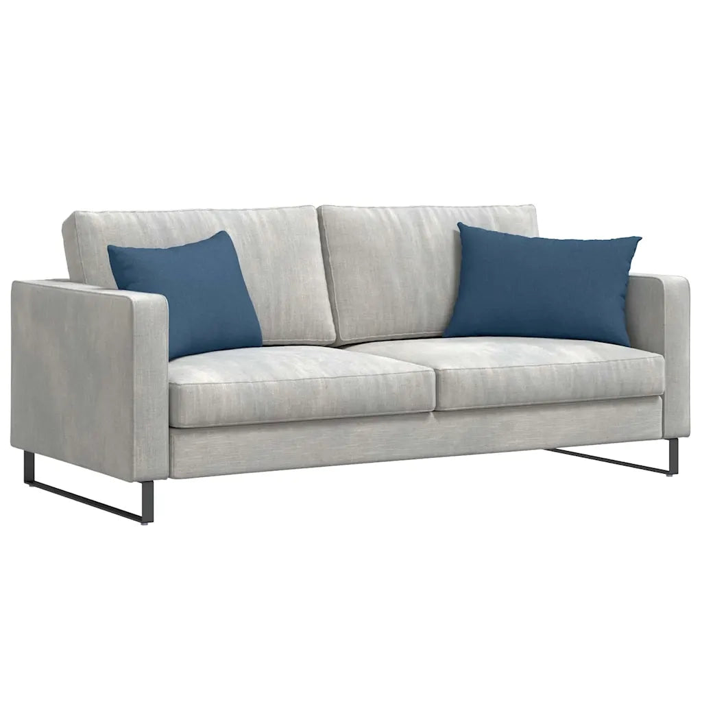 Cuscini da Divano 2 pz | Cuscini per sedie Blu 60 x 40 cm Tessuto